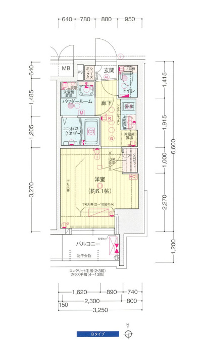プレサンス天満橋ヴェルエラ　間取り