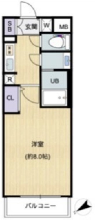 エスライズ北堀江　間取り