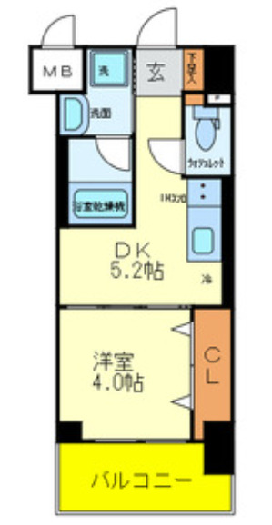 エレガントレジデンス中之島　間取り