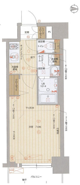 エスライズ天王寺EAST　間取り