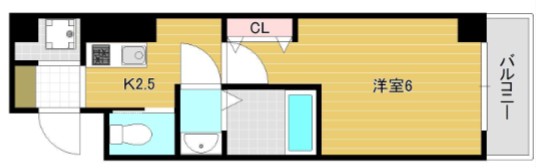 グランパシフィック難波元町　間取り