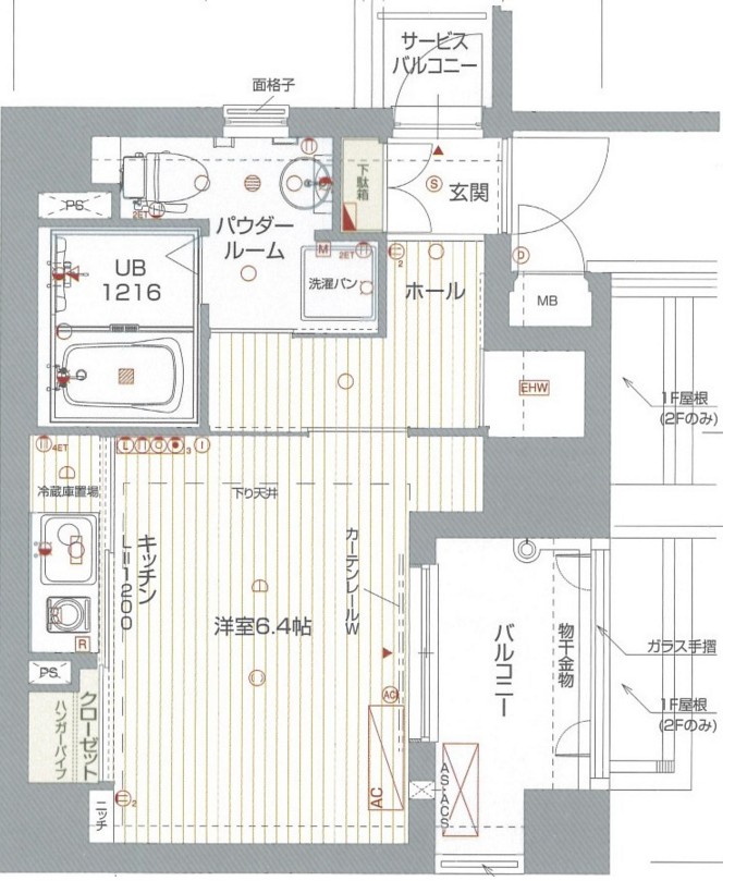 エイペックス東心斎橋Ⅰ　間取り