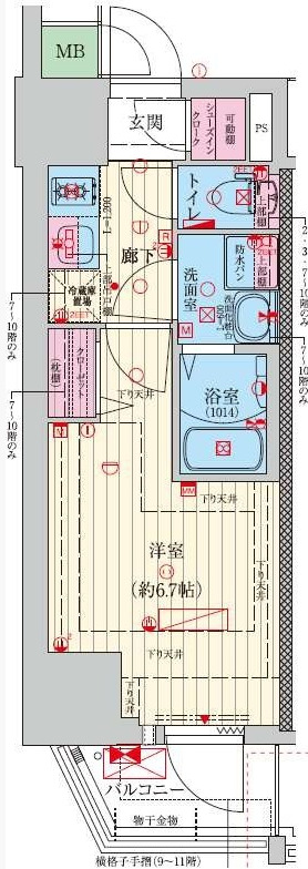 ファーストフィオーレ難波南アルマ　間取り