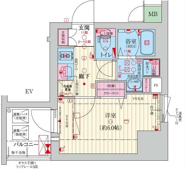 ファーストフィオーレ難波南アルマ　間取り