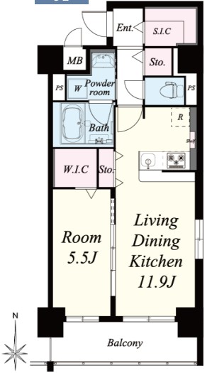 STELLA桜川　間取り