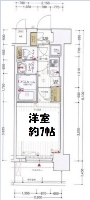 プロシード大阪NB3　間取り