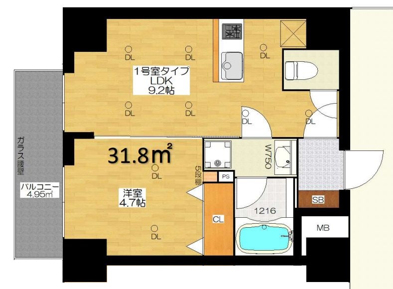 ブエナビスタ難波サウス　間取り