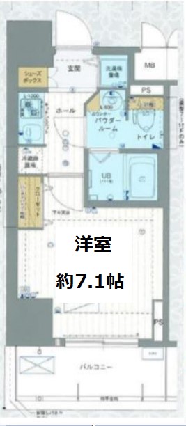 エスライズ御堂筋本町　間取り