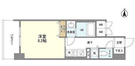 アヴェニール北浜　間取り