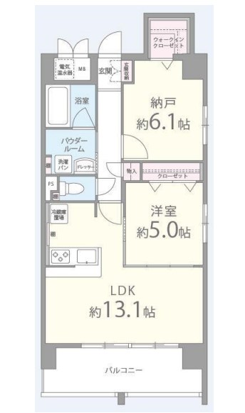 ドゥージエム京橋　間取り