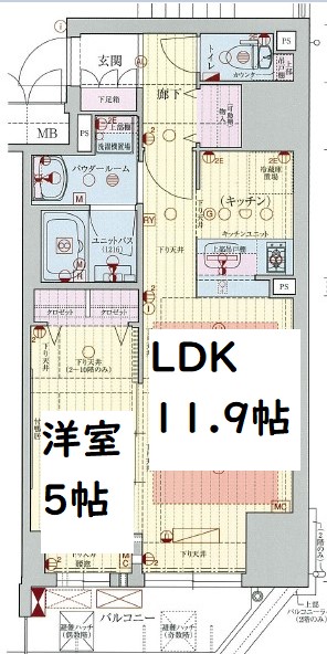 プレサンス阿波座駅前　間取り
