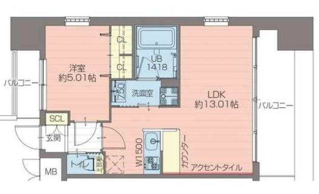 プレジオ難波EURO　間取り