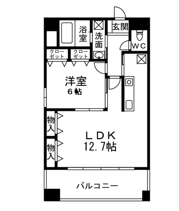 キャピトル安堂寺 間取り