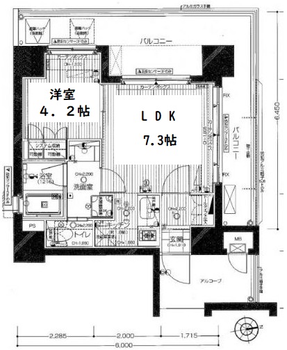 ダイナスティ北浜　間取り