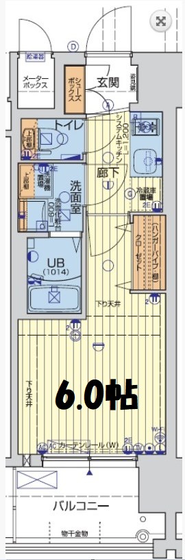レオンコンフォート難波南Ⅱ　間取り 