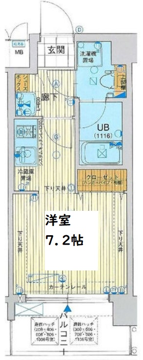 レオンコンフォート新梅田Ⅱ　間取り