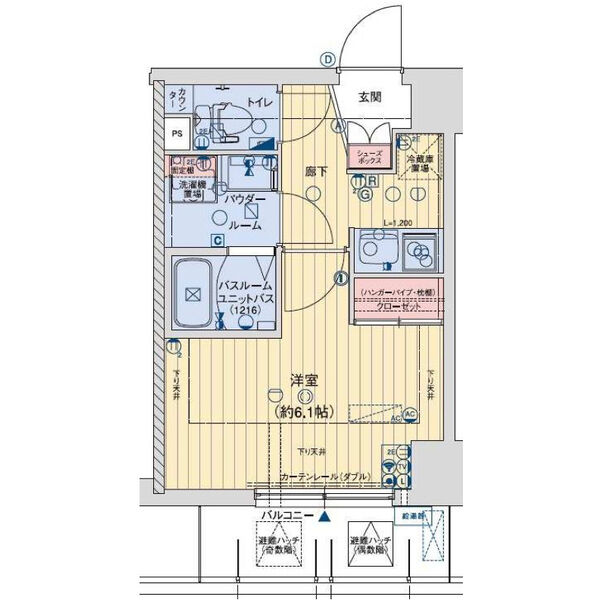 レオンヴァリエ天王寺北　間取り