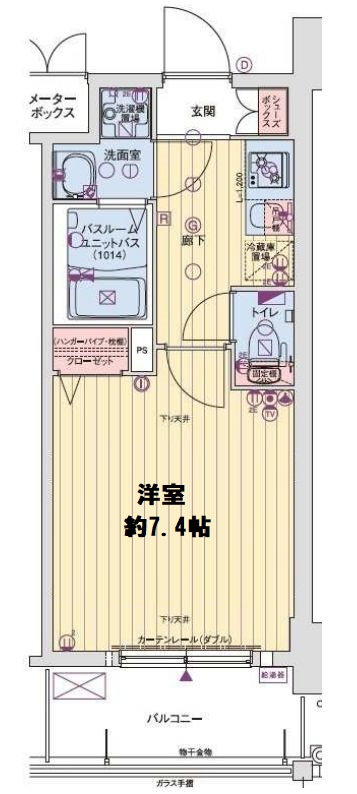 レオンヴァリエ大阪ベイシティ　間取り図