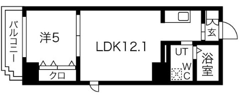 エステムコート難波EASTレオルガ 間取り