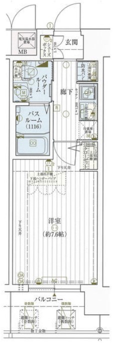 エステムコート難波サウスプレイスVエレージュ　間取り