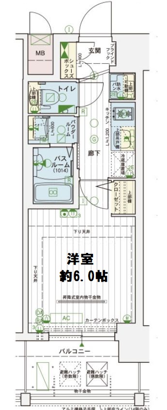 エステムコート難波サウスプレイスⅥラグジー　間取り