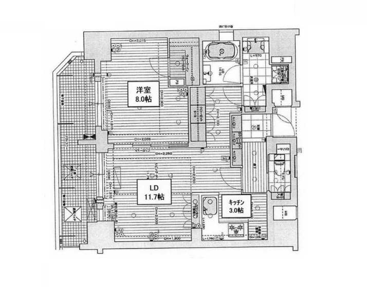 リーガル靭公園南Ⅱ　間取り