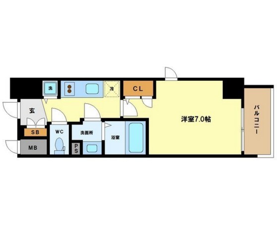 エスリード阿波座ノースプレイス　間取り