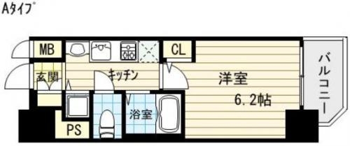 プレサンス谷町アルファ 間取り