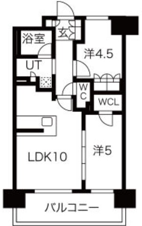 SK RESIDENCES SHINSAIBASHI　間取り
