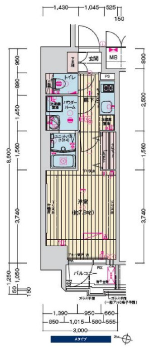 プレサンス新大阪ザ・デイズ　間取り