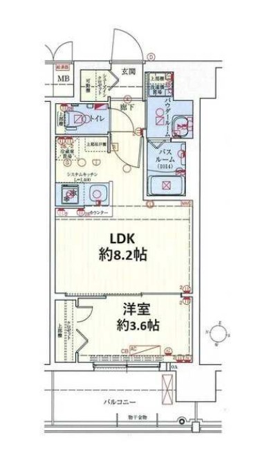 スワンズシティ大阪エスクレア　間取り