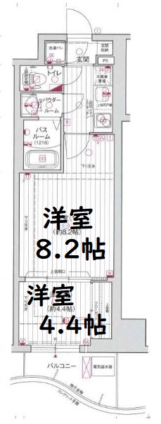 エグゼ難波東　間取り