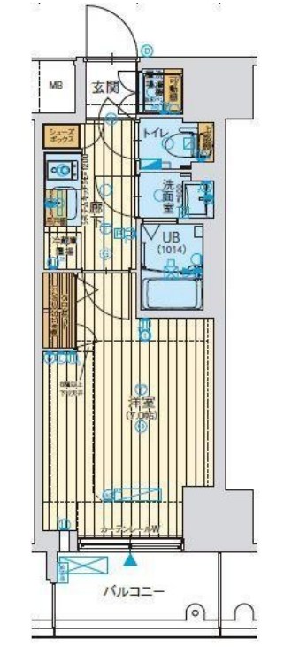 ファーストステージ江戸堀パークサイド　間取り