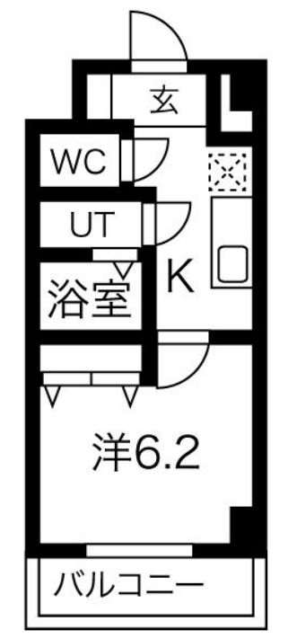 グランデュール鶴橋　間取り