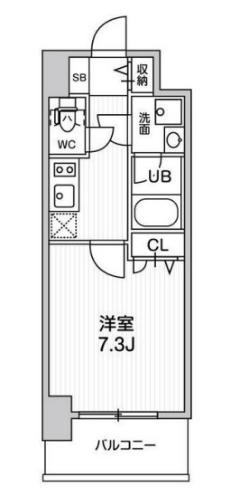 スプランディッド九条駅前　間取り