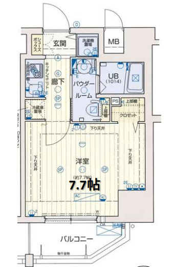 スワンズ江戸堀ウエストパーク　間取り