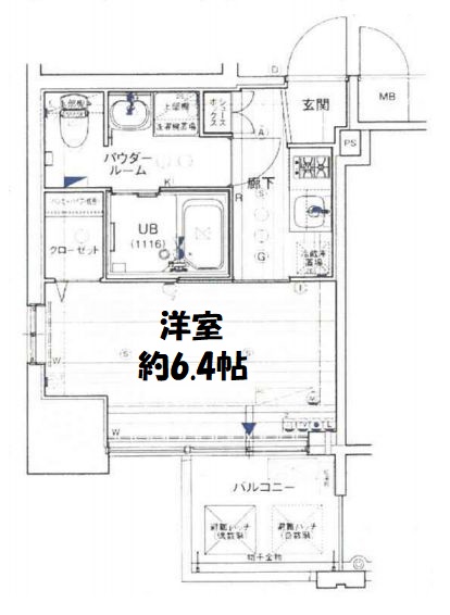 アドバンス上町台プレジール　間取り