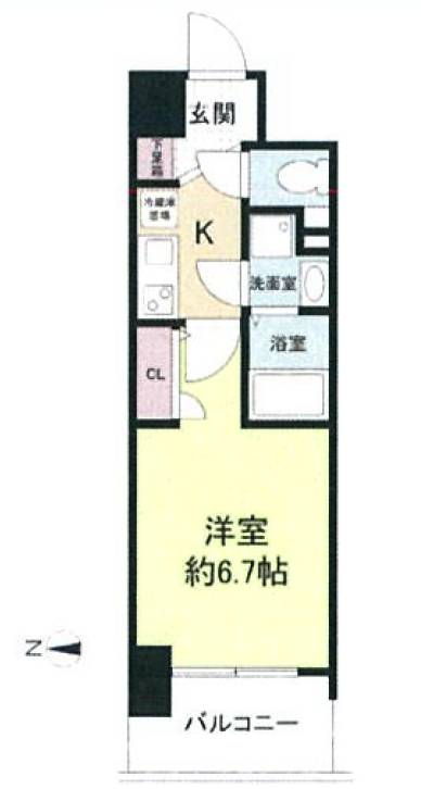 セレニテ心斎橋グランデ　間取り