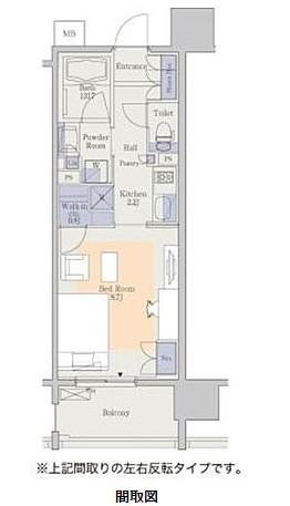 パークアクシス心斎橋　間取り