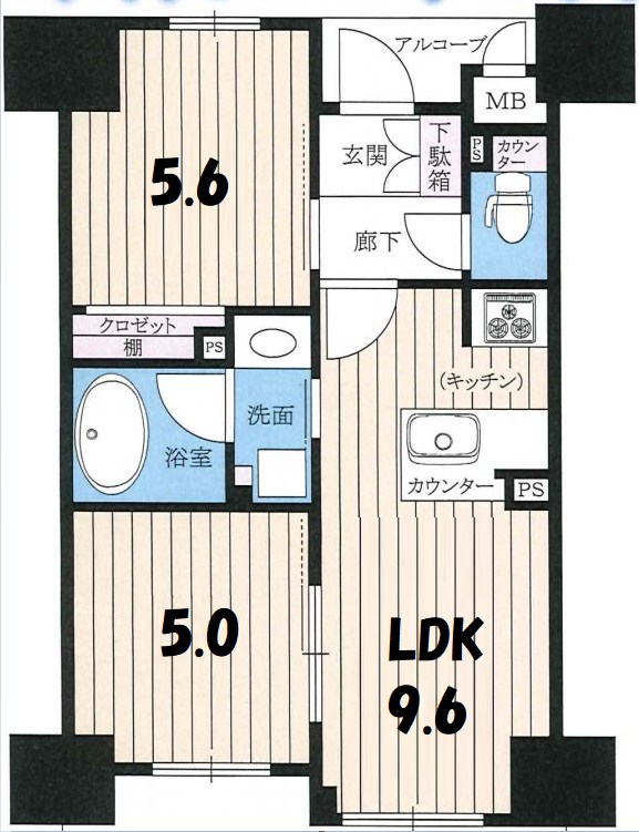 エステムエグゼ心斎橋　間取り