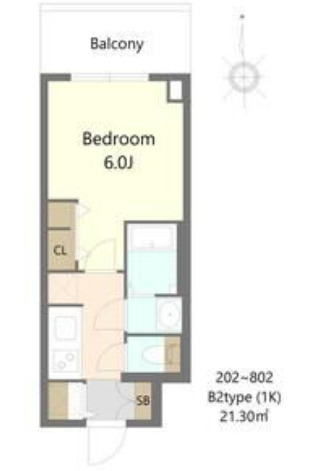 S-RESIDENCE松屋町asence　間取り