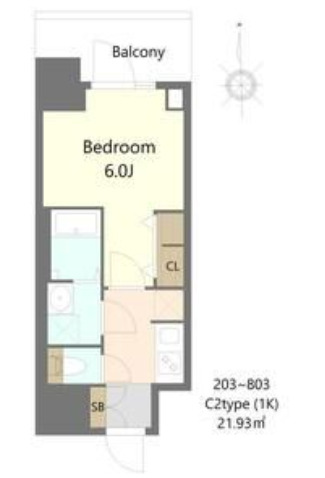 S-RESIDENCE松屋町asence　間取り