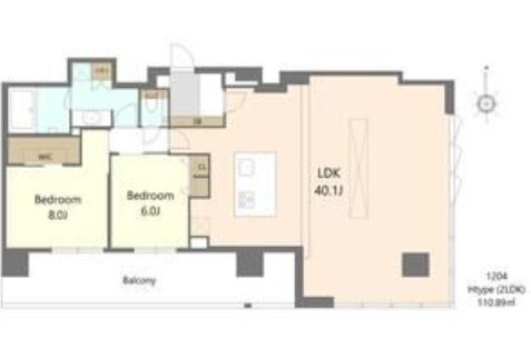 S-RESIDENCE松屋町asence　間取り