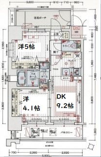 エステムコート阿波座プレミアム　間取り