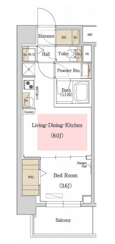 アーバネックス中崎町　間取り