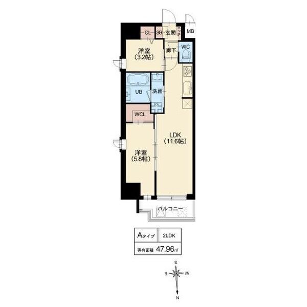 スプランディッド堀江　間取り