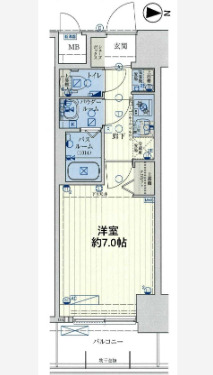 スワンズシティ大阪クレアスト　間取り