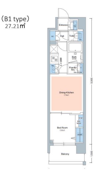 アーバネックス難波WEST　間取り