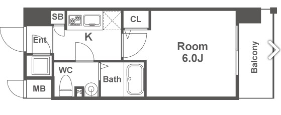エスリード梅田グランノース　間取り
