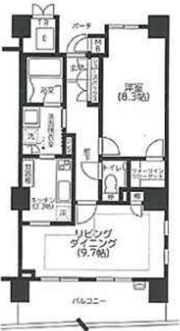ロイヤルパークス桃坂　間取り図